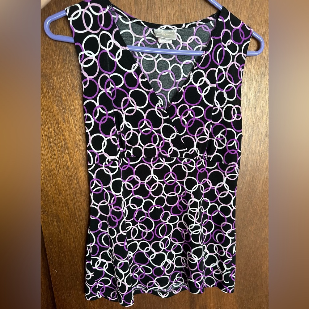 Tailor B Moss Vintage Circle Babydoll Top Size Small